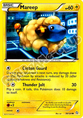 038 / 124 Mareep comune (EN) -NEAR MINT-