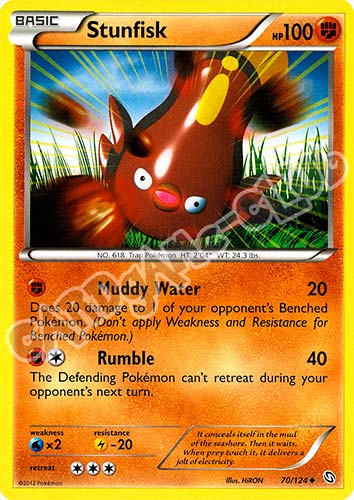 070 / 124 Stunfisk non comune (EN) -NEAR MINT-