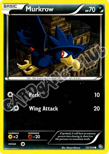 072 / 124 Murkrow comune (EN) -NEAR MINT-