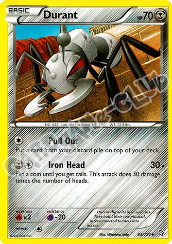 083 / 124 Durant non comune (EN) -NEAR MINT-