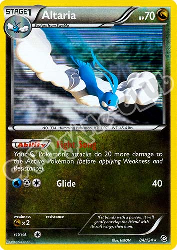 084 / 124 Altaria rara foil (EN) -NEAR MINT-