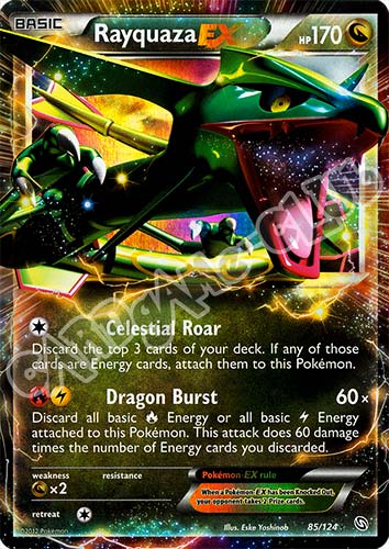 085 / 124 Rayquaza Ex rara ex foil (EN) -NEAR MINT-