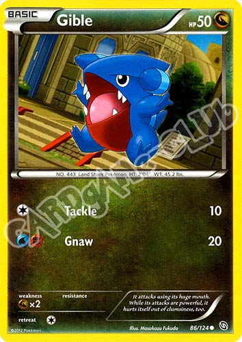 086 / 124 Gible comune (EN) -NEAR MINT-