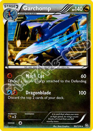 090 / 124 Garchomp rara foil (EN) -NEAR MINT-