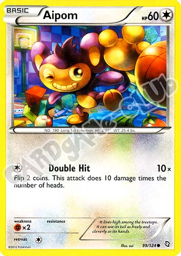 099 / 124 Aipom comune (EN) -NEAR MINT-