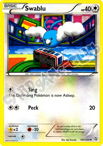 104 / 124 Swablu non comune (EN) -NEAR MINT-