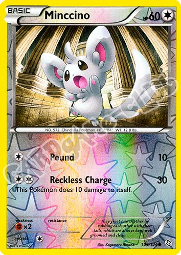 109 / 124 Minccino comune foil reverse (EN) -NEAR MINT-