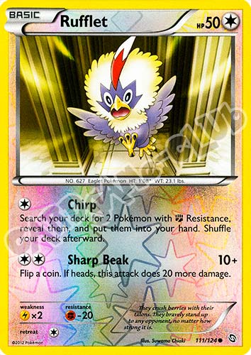 111 / 124 Rufflet comune foil reverse (EN) -NEAR MINT-