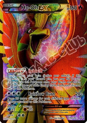 119 / 124 Ho-Oh Ex rara ex foil (EN) -NEAR MINT-
