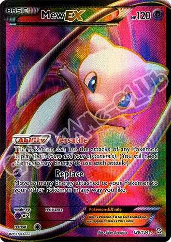120 / 124 Mew Ex rara ex foil (EN) -NEAR MINT-