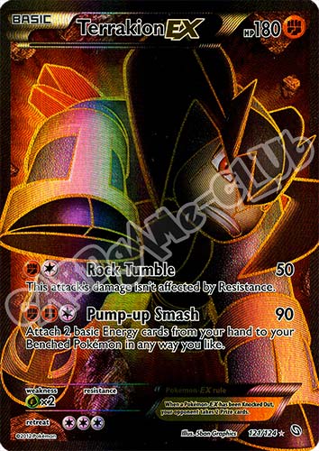 121 / 124 Terrakion Ex rara ex foil (EN) -NEAR MINT-