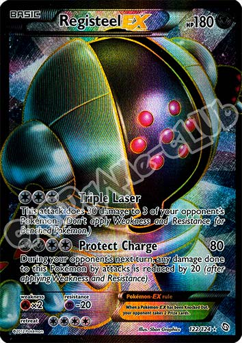 122 / 124 Registeel Ex rara ex foil (EN) -NEAR MINT-