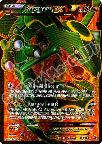 123 / 124 Rayquaza Ex rara ex foil (EN) -NEAR MINT-