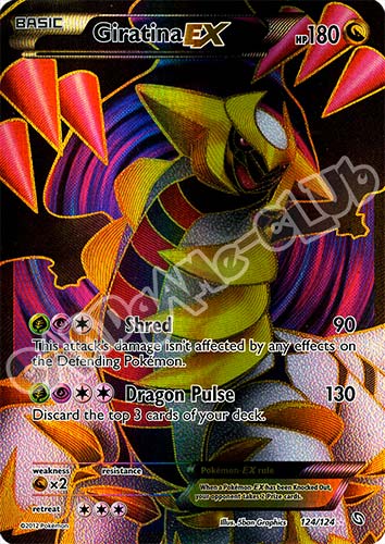 124 / 124 Giratina Ex rara ex foil (EN) -NEAR MINT-