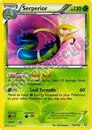 125 / 124 Serperior rara segreta foil (EN) -NEAR MINT-