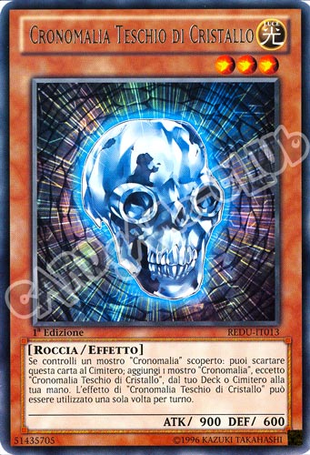 REDU-IT013 Cronomalia Teschio di Cristallo rara 1a Edizione (IT) -NEAR MINT-