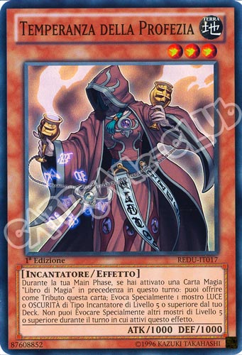 REDU-IT017 Temperanza della Profezia super rara 1a Edizione (IT) -NEAR MINT-