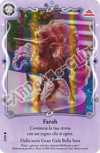 The Best of Bella Sara S21/55 Farah extra rara foil (IT) -NEAR MINT-