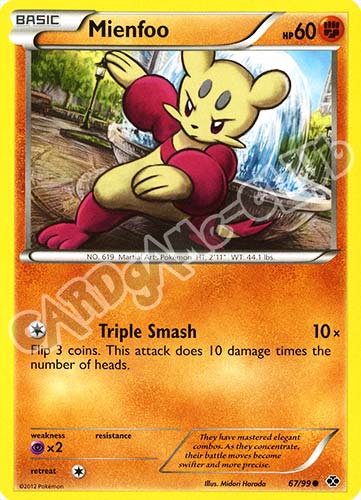 067 / 099 Mienfoo comune (EN) -NEAR MINT-