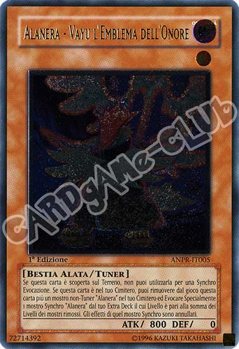 ANPR-IT005 Alanera - Vayu l'Emblema dell'Onore rara ultimate 1a Edizione (IT) -NEAR MINT-