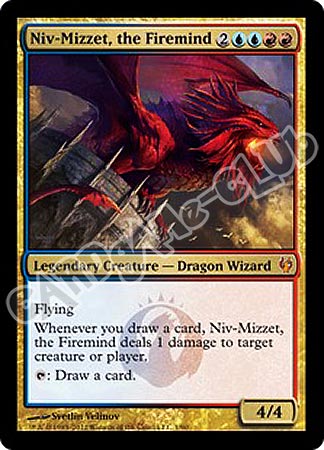 01 / 90 Niv-Mizzet, the Firemind rara mitica foil (EN) -NEAR MINT-