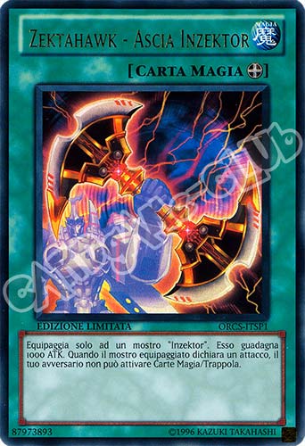 ORCS-ITSP1 Zektahawk - Ascia Inzektor ultra rara Edizione Limitata (IT) -GOOD-