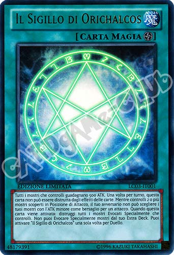 LC03-IT001 Il Sigillo di Orichalcos ultra rara Edizione Limitata Edizione Limitata (IT) -NEAR MINT-
