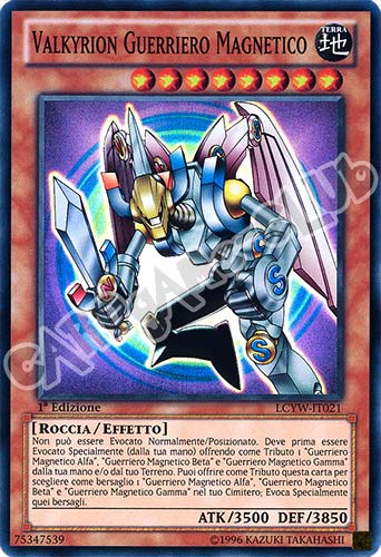 LCYW-IT021 Valkyrion Guerriero Magnetico super rara 1a Edizione (IT) -NEAR MINT-