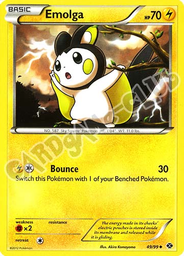 049 / 099 Emolga non comune (EN) -NEAR MINT-