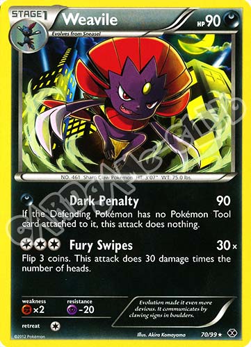 070 / 099 Weavile rara (EN) -NEAR MINT-
