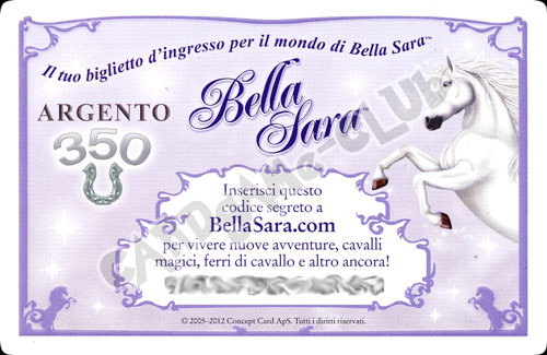 The Best of Bella Sara Carta Codice Argento 350 (IT) -NEAR MINT-