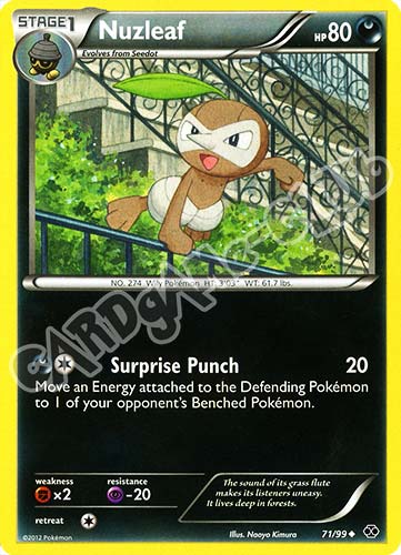 071 / 099 Nuzleaf non comune (EN) -NEAR MINT-