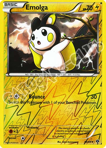 049 / 099 Emolga non comune foil reverse (EN) -NEAR MINT-