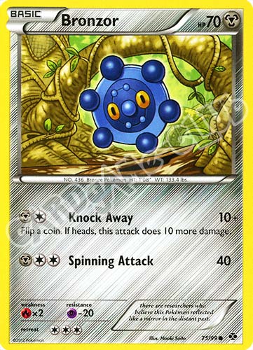 075 / 099 Bronzor comune (EN) -NEAR MINT-