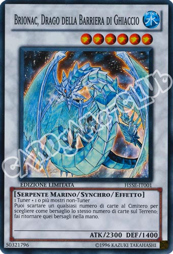 H5SE-IT001 Brionac, Drago della Barriera di Ghiaccio super rara Edizione Limitata (IT) -NEAR MINT-