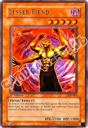 LOD-003 Lesser Fiend rara 1st Edition (EN) -NEAR MINT-