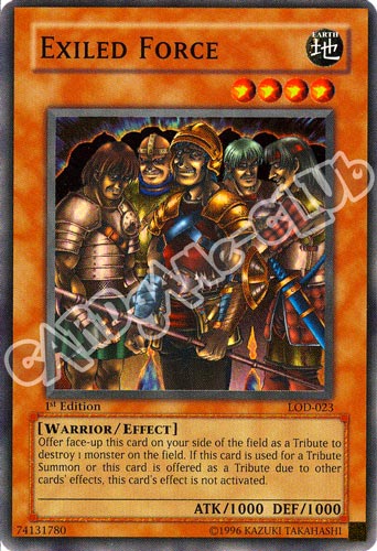 LOD-023 Exiled Force super rara 1st Edition (EN) -NEAR MINT-