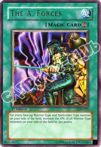 LOD-027 The A. Forces rara 1st Edition (EN) -NEAR MINT-