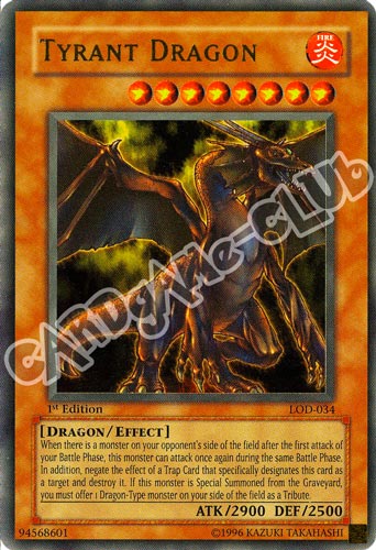LOD-034 Tyrant Dragon ultra rara 1st Edition (EN) -NEAR MINT-