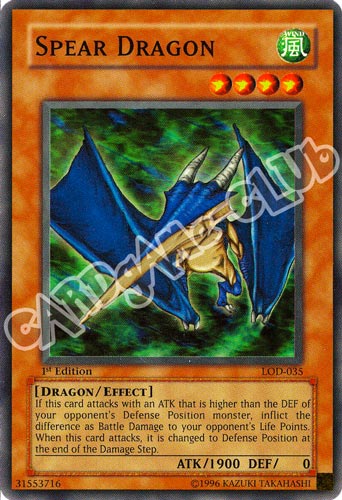 LOD-035 Spear Dragon super rara 1st Edition (EN) -GOOD-