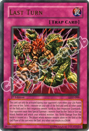 LOD-099 Last Turn ultra rara 1st Edition (EN) -NEAR MINT-