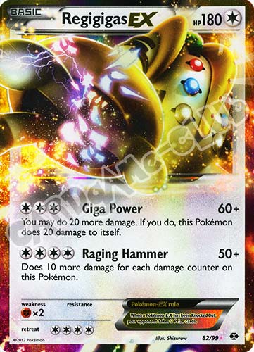 082 / 099 Regigigas EX rara ex foil (EN) -NEAR MINT-