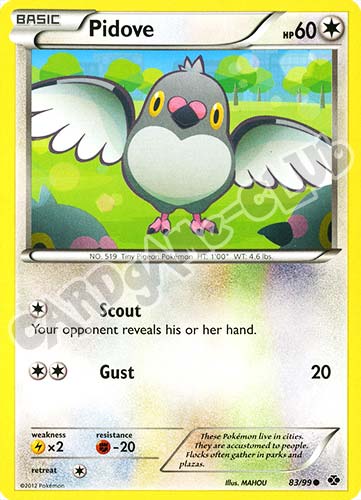 083 / 099 Pidove comune (EN) -NEAR MINT-