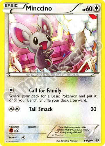 084 / 099 Minccino non comune (EN) -NEAR MINT-