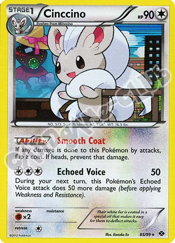 085 / 099 Cinccino rara foil (EN) -NEAR MINT-