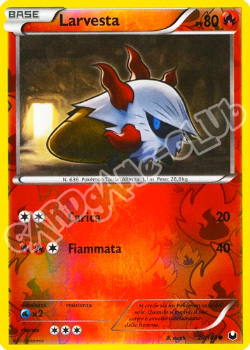 020 / 108 Larvesta comune foil reverse (IT)  -PLAYED-