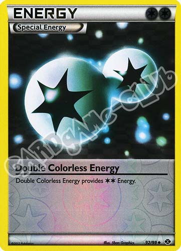 092 / 099 Double Colorless Energy non comune foil reverse (EN) -NEAR MINT-