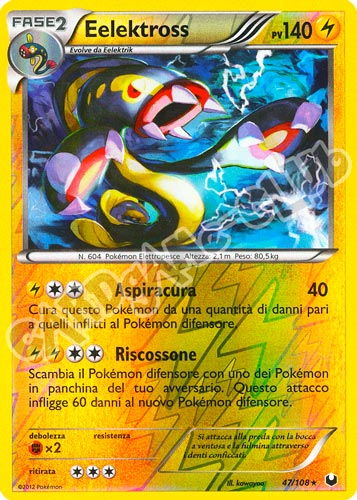 047 / 108 Eelektross rara foil reverse (IT)  -PLAYED-