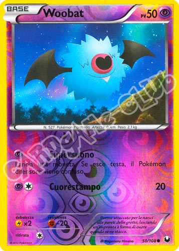 050 / 108 Woobat comune foil reverse (IT)  -GOOD-