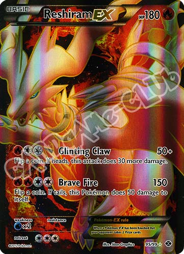 095 / 099 Reshiram EX ultra rara foil (EN) -NEAR MINT-